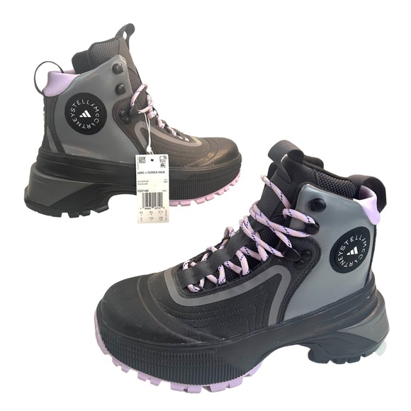 Stella McCartney Asmc Terrex Hiking Boot in Utility Black, Purple& GreySize:6NWT - Picture 2 of 16